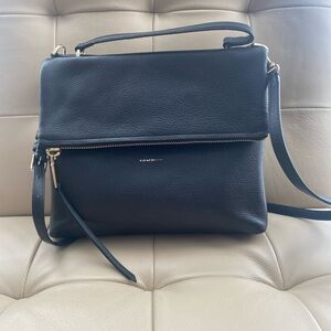 Coach Black Leather Crossbody Bag style 32504